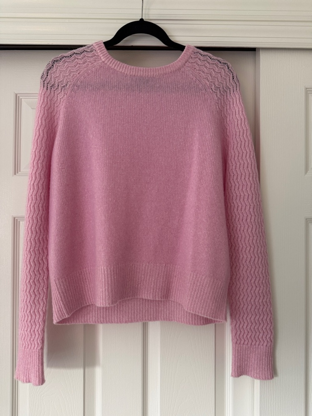 Aqua Soft 100% Cashmere Pink Women's Sweater